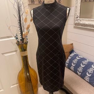 Shargano Black and white plaid dress